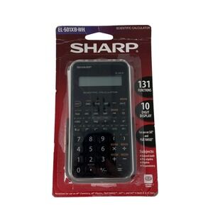 Sharp EL501XB-WH‎ Scientific Calculator with 131 Functions and Large 10-Digit